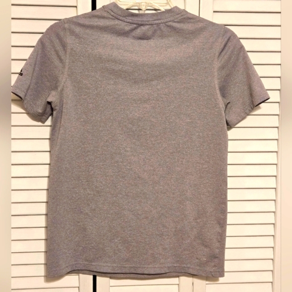 ADIDAS Boy's M 10-12 Camo Logo Climalite Tee - Picture 5 of 7